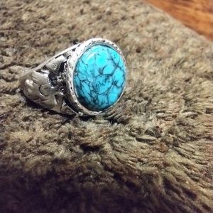 Men's turquoise ring